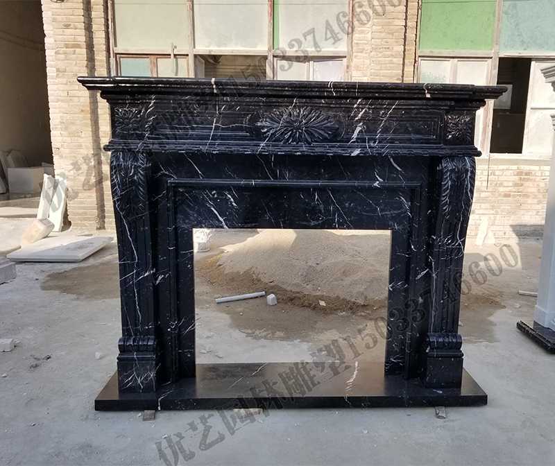 石雕壁爐架，大理石壁爐架，室內(nèi)壁爐架