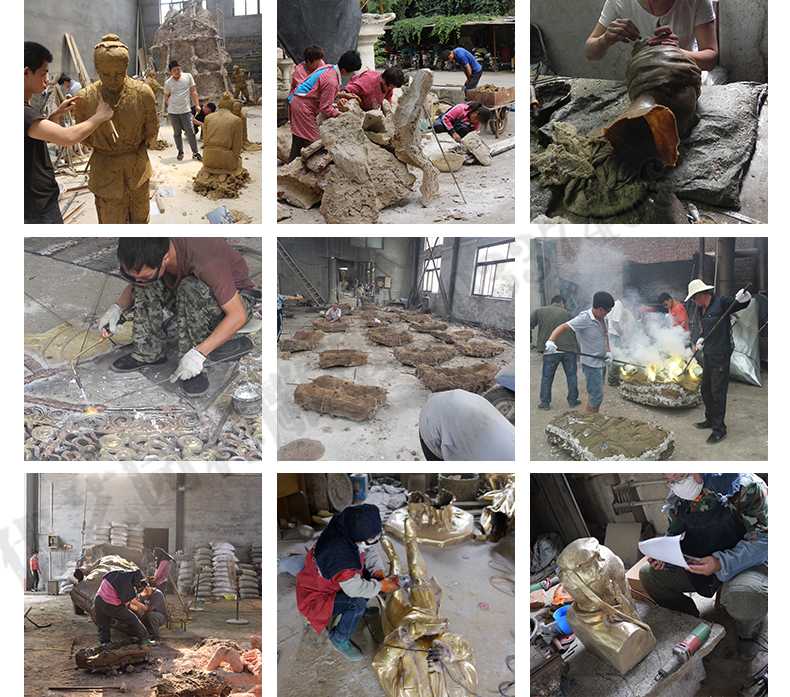 銅雕塑廠家，銅雕塑鑄造流程，銅雕塑定制