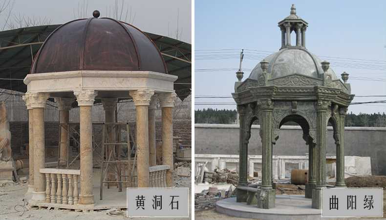 歐式景觀亭子，石雕大理石亭子，河北涼亭廠家