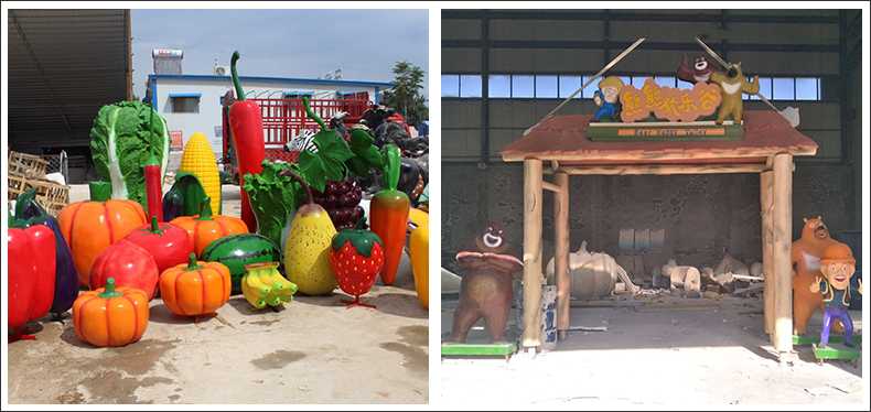 仿真蔬菜水果擺件，卡通玻璃鋼門頭