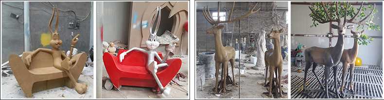 玻璃鋼雕塑制作流程，仿真景觀雕塑廠家