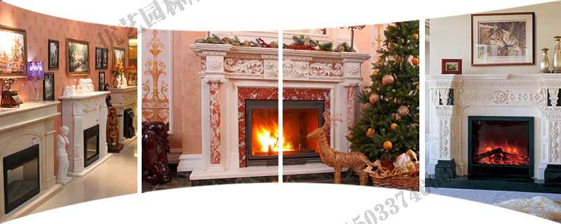 歐式壁爐架實景，大理石壁爐架定制，石雕壁爐架工廠