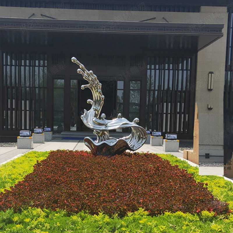 不銹鋼流水雕塑，不銹鋼雕塑廠家