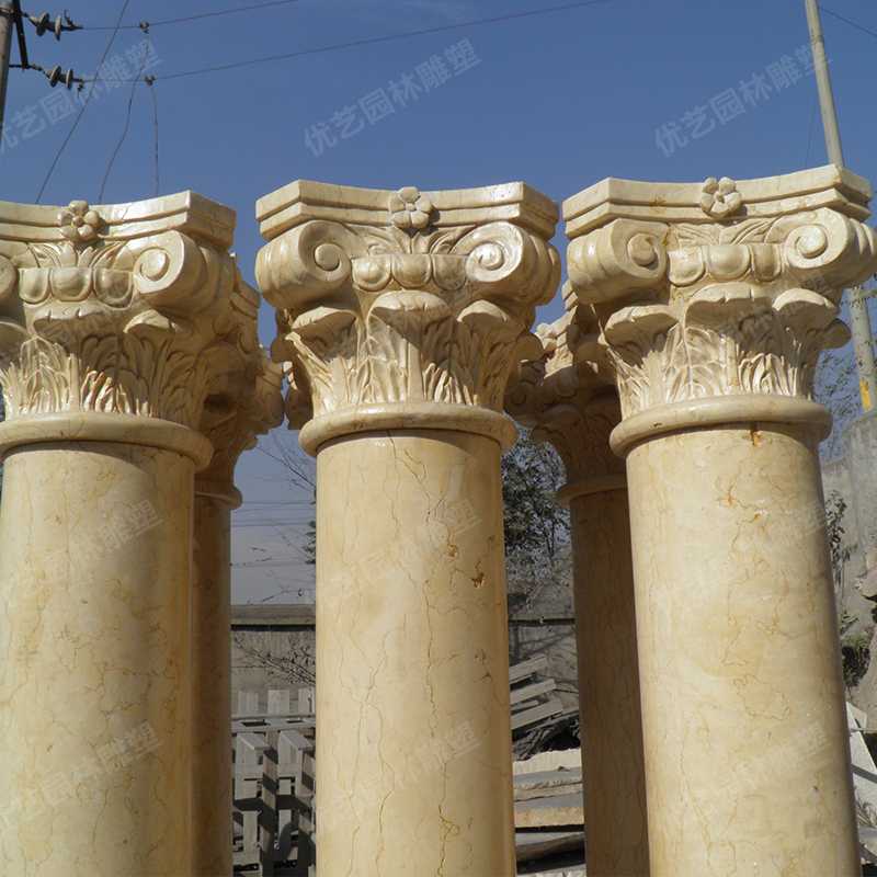 大理石羅馬柱，石材羅馬柱